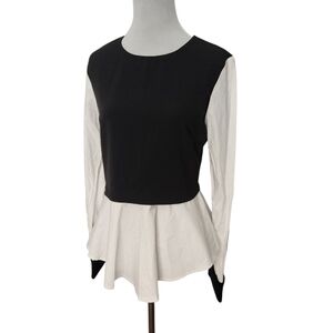 NWT DO+BE Versona Black and White‎ Top  Size Medium